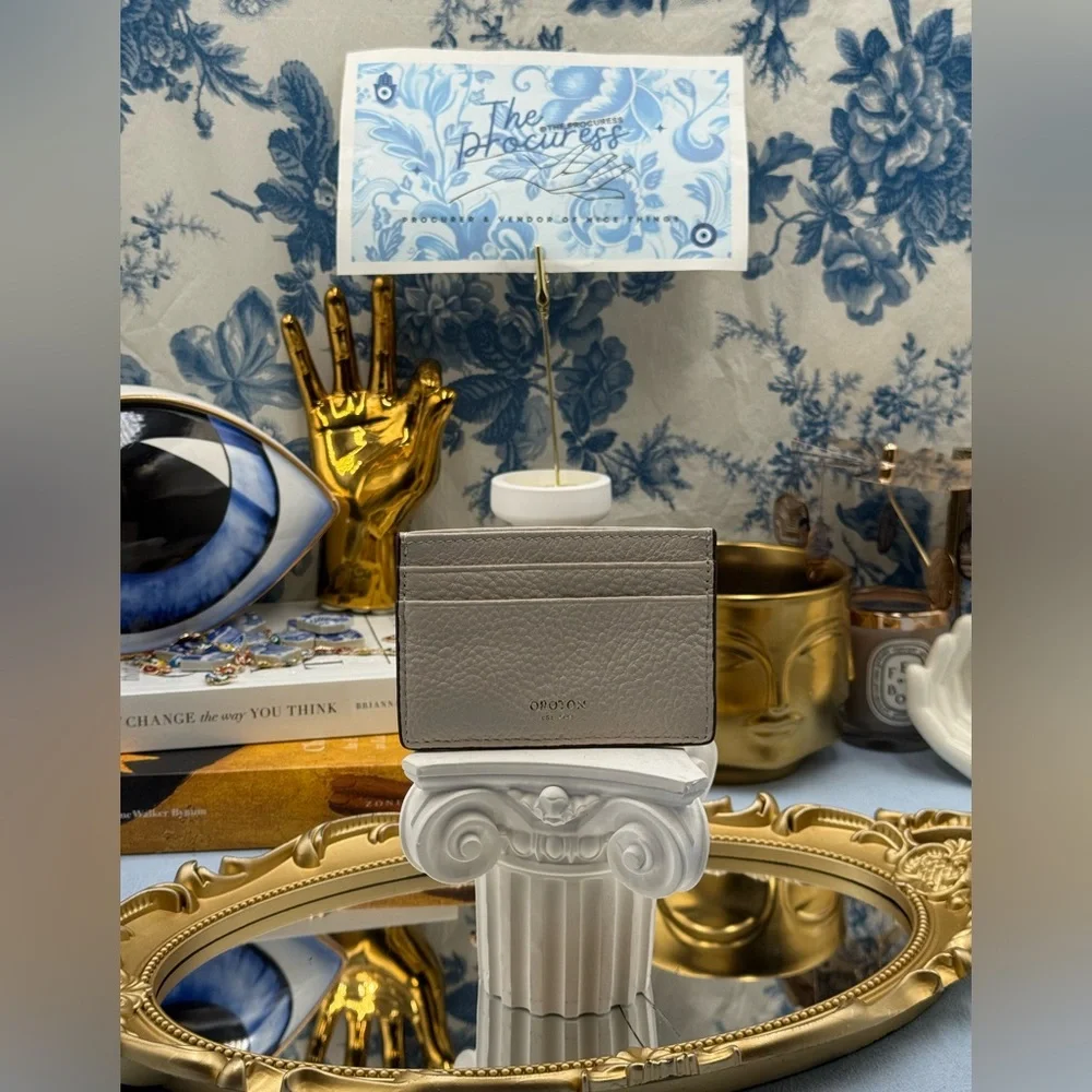 🆕 OROTON 🧿 NWOT Margot Card Sleeve, White Leather Cardholder